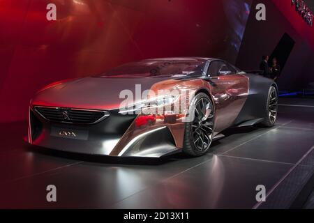 Peugeot Onyx Concept auf dem Genfer Autosalon 2015, 5. März 2015 Stockfoto