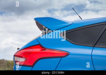 Ford Focus RS 2016 auf dem Rockingham Motor Speedway, Northamptonshire, 1. Juni 2016 Stockfoto