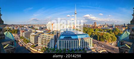Panoramablick auf das Zentrum von berlin, deutschland Stockfoto
