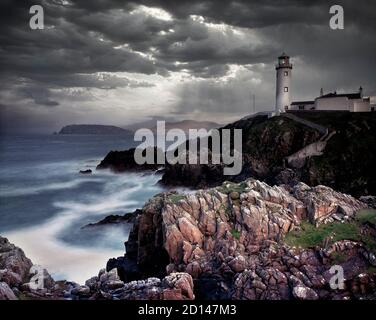 IRL - Co. Donegal: Fanad Head Lighthouse Stockfoto