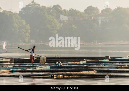 Bilder von Seen in San Pablo City, Laguna Stockfoto