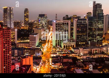 Stadtbild und Reisebilder in Makati City, Philippinen Stockfoto