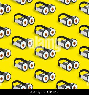 Minion Brille Brille lustig nahtlose Muster Stock Vektor