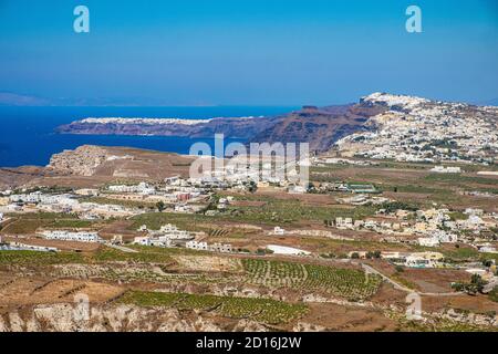 Griechenland, Kykladen, Santorini (Thera oder Thira) Stockfoto