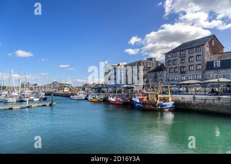 Barbican Marina in Plymouth Devon in England Stockfoto