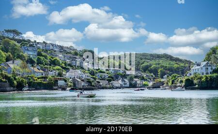 Noss Mayo auf dem Fluss Yealm in Devon England Stockfoto