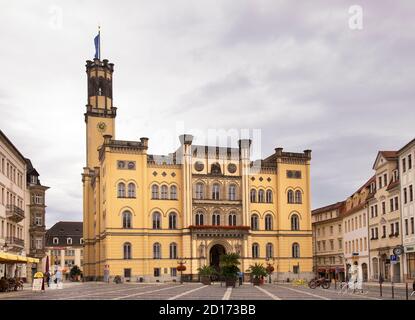Stadthaus am Marktplatz in Zittau. Deutschland Stockfoto