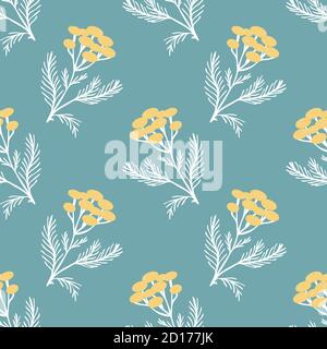 Nahtloses Muster mit dekorativen Blüten Stock Vektor