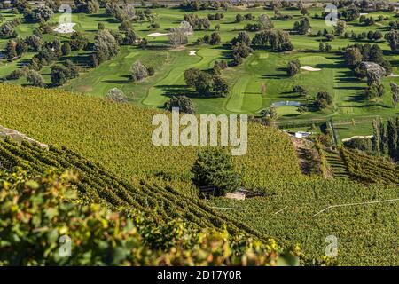 Weingut Bonvin in Sion, Schweiz Stockfoto