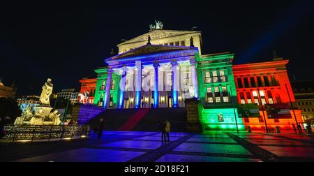 Festival der Lichter, Konzerthalle, die gendarmen Markt, Mitte, Berlin, Deutschland, Konzerthaus, Gendarmenmarkt, Mitte, Deutschland Stockfoto