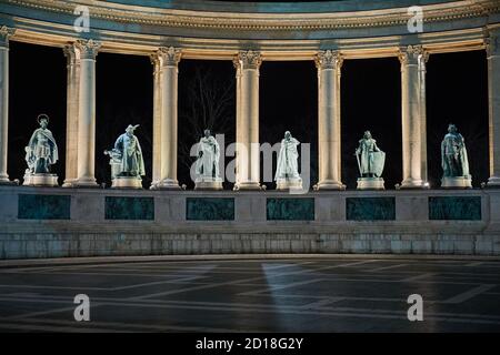 Heldenplatz in Budapest Stockfoto