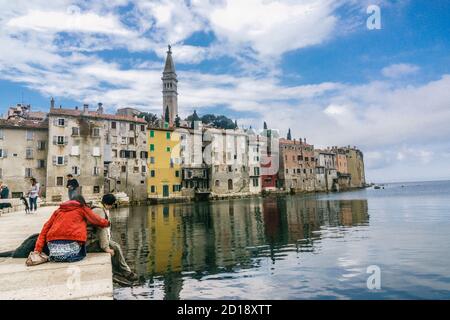 Rovinj, Peninsula de Istrien, Kroatien, Europa Stockfoto