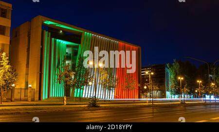 Festival der Lichter, Mexikanische Botschaft, Klingelhöferstrasse, Tiergarten, Mitte, Berlin, Deutschland, Mexikanische Botschaft, Klingelhoeferstrasse, Tiergarten, Mitt Stockfoto