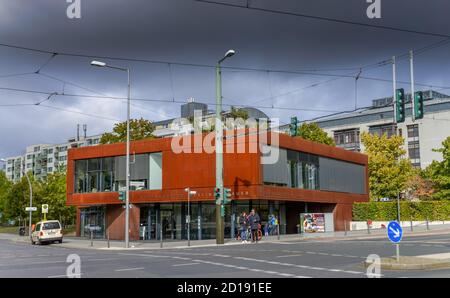 Zentrum des Besuchers, Gedenkstätte Berliner Mauer, Bernauer Straße, Mitte, Berlin, Deutschland, Besucherzentrum, Gedenkstaette Berliner Mauer, Bernauer Straße, Mit Stockfoto