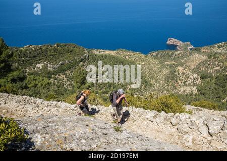 Cingles de Son Rullan, Deia, Mallorca, Balearen, Spanien Stockfoto