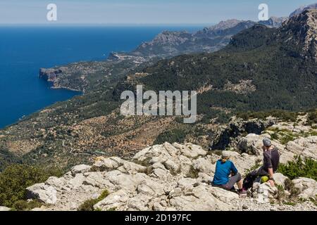Cingles de Son Rullan, Deia, Mallorca, Balearen, Spanien Stockfoto