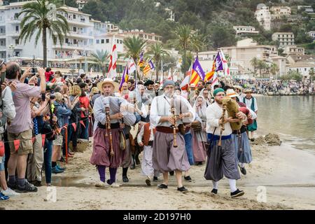Es Firo, Mauren und Christen Feier des Sieges über die Barbary Korsaren von 11 Mai 1561, Soller, Mallorca, Balearen, Spanien Stockfoto