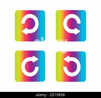 Pfeilsymbole eingestellt. Stock Vektor