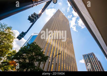 Stadtbild von Uptown Charlotte, North Carolina. Stockfoto