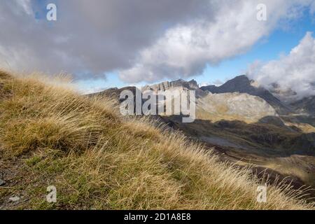 Und petraficha Quimboa Alto, Tal von Hecho, westlichen Täler, Pyrenäen, Provinz Huesca, Aragón, Spanien, Europa Stockfoto