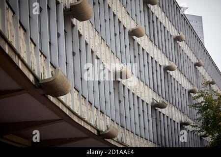 Birmingham das 'SBQ' historische Smallbrook Queensway Gebäude gekrümmten Komplex modernistischen Gebäude wird demnächst renoviert Stockfoto