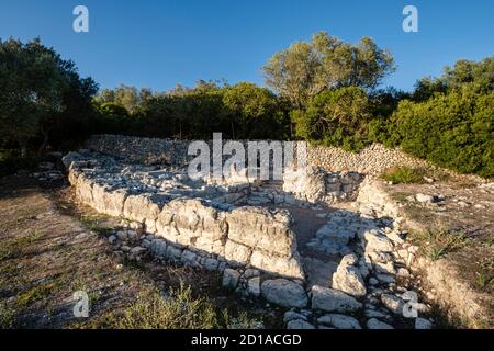 Son Fornés, archäologische Stätte aus prähistorischer Zeit, Montuiri, Mallorca, Spanien Stockfoto