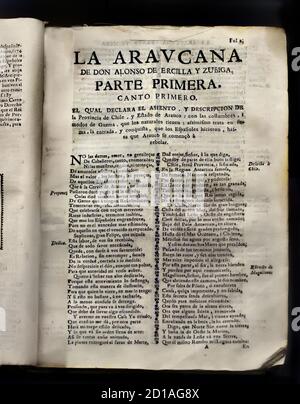 General History of Peru 1722 befasst sich mit der Entdeckung und wie die Spanier gewann es, die Bürgerkriege, die zwischen Pizzaro und Almagro von Garcilaso de la Vega der Inka gekämpft, 1539-1616 Spanien, Spanisch, Peru, peruanisch, Stockfoto