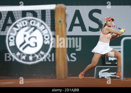 Paris, Frankreich. Oktober 2020. Sofia KENIN (USA) während des Roland Garros 2020, Grand Slam Tennisturniers, am 5. Oktober 2020 im Roland Garros Stadion in Paris, Frankreich - Foto Stephane Allaman / DPPI Credit: LM/DPPI/Stephane Allaman/Alamy Live News Stockfoto