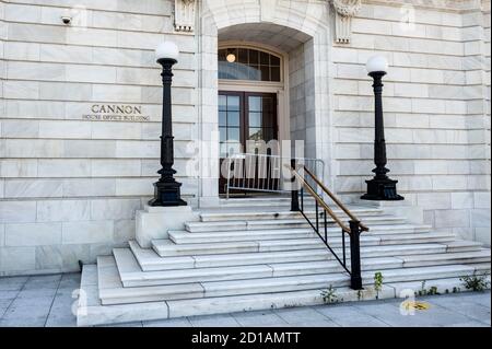 Washington, DC, USA. Oktober 2020. Oktober 5, 2020 - Washington, DC, USA: Das Cannon House Bürogebäude befindet sich in der Nähe des US-Kapitols. Quelle: Michael Brochstein/ZUMA Wire/Alamy Live News Stockfoto