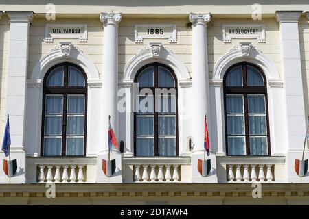 Rathaus, Tata, Komitat Komárom-Esztergom, Ungarn, Magyarország, Europa Stockfoto