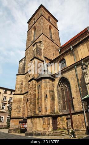 Kirche der Himmelfahrt der Jungfrau Maria in Klodzko. Polen Stockfoto