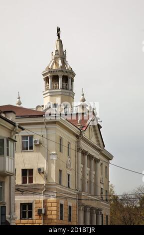 Straße des Friedens in Noworossijsk. Die Region Krasnodar. Russland Stockfoto