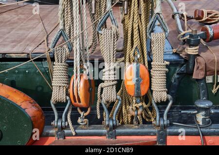 Alte Boot Details Stockfoto