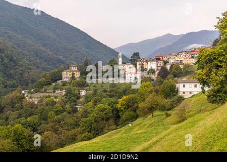 Impressionen im Tessin Muggiotal, Breggia, Schweiz Stockfoto