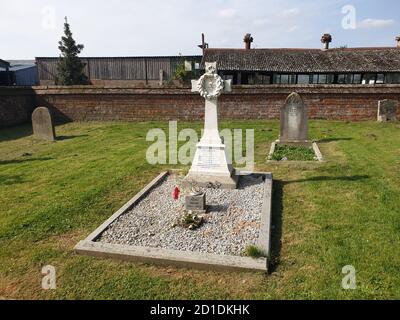 Grab von alfred henry Hook, vc , Rorkes Drift Fame, Churcham, Gloucestershire, England, Vereinigtes Königreich, 22/10/2020 . Grab von Alfred Henry Hook VC, Stockfoto