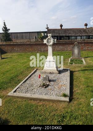 Grab von alfred henry Hook, vc , Rorkes Drift Fame, Churcham, Gloucestershire, England, Vereinigtes Königreich, 22/10/2020 . Grab von Alfred Henry Hook VC, Stockfoto