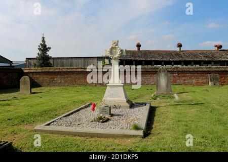 Grab von alfred henry Hook, vc , Rorkes Drift Fame, Churcham, Gloucestershire, England, Vereinigtes Königreich, 22/10/2020 . Grab von Alfred Henry Hook VC, Stockfoto