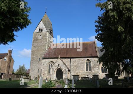 St Andrew's Churchyard, Churcham,Grab von alfred henry Hook, vc , Rorkes Drift Fame, Churcham, Gloucestershire, England, Vereinigtes Königreich, 22/10/2020 Stockfoto