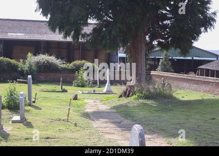 Grab von alfred henry Hook, vc , Rorkes Drift Fame, Churcham, Gloucestershire, England, Vereinigtes Königreich, 22/10/2020 . Grab von Alfred Henry Hook VC, Stockfoto