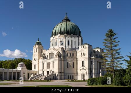 Karl-Borromäus-Kirche auf dem Wiener Zentralfriedhof, Wien, Österreich, Europa Friedhofskirche St. Charles Borromeo, Wiener Zentralfriedhof, V Stockfoto