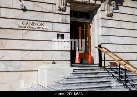 Washington, Usa. Oktober 2020. Das Cannon House Bürogebäude befindet sich in der Nähe des US-Kapitols. Kredit: SOPA Images Limited/Alamy Live Nachrichten Stockfoto