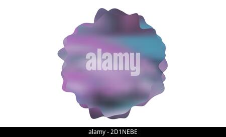 Abstrakt lila Blasen auf weiß. 3D-Rendering Stockfoto