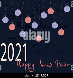 vektor neues Jahr Hintergrund. Glückliches neues Jahr Stock Vektor