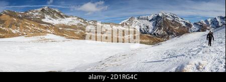 ascenso al puerto de la Madera, Huesca, Aragón, cordillera de los Pirineos, Spanien Stockfoto