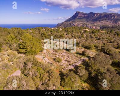 recinto pretalayótico, Son Ferrandell-Son Oleza, I milenio a C., Valldemossa, Mallorca, Balearen, spanien Stockfoto