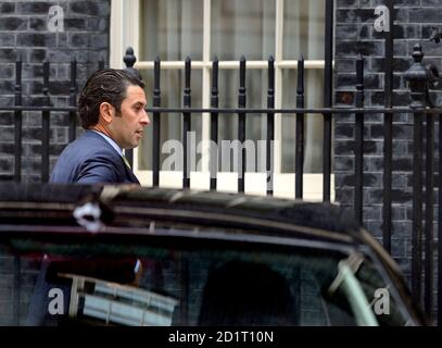 Der Botschafter der Vereinigten Arabischen Emirate in Großbritannien Mansoor Abulhoul kommt in der Downing Street zu einem Treffen am 10. September 2020 an Stockfoto