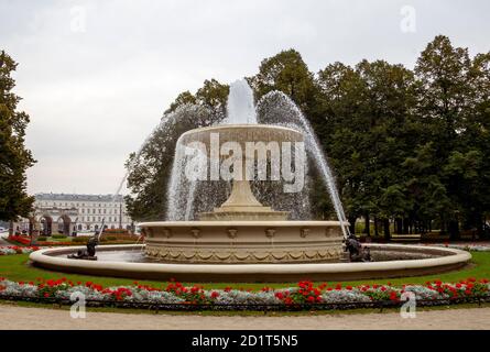 Brunnen im Sächsischen Garten (1855), Warschau, Polen Stockfoto