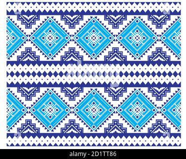 Geometrisches Muster, ethnische Muster oder Stammesmuster der ukraine oder Nordosten. Es ist auch ein azteken-Muster oder azteken-Design. Oder nahtlose Muster. Stock Vektor