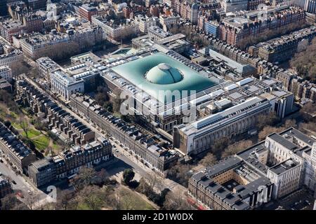 The British Museum, London, 2018, Großbritannien. Luftaufnahme.