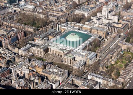 The British Museum, London, 2018, Großbritannien. Luftaufnahme.